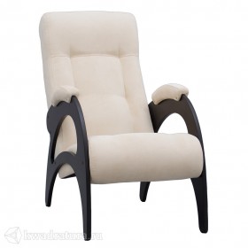 Кресло для отдыха Неаполь Модель 9 без лозы (Венге-эмаль/Ткань Ваниль Verona Vanilla) в Большой Ирбе - bolshaya-irba.katalogmebeli.com | фото