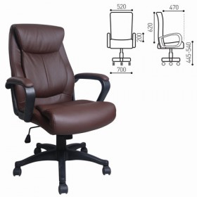 Кресло офисное BRABIX Enter EX-511 (коричневый) в Большой Ирбе - bolshaya-irba.katalogmebeli.com | фото