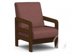 Кресло отдыха Вега-34 (орех лак/UNO BERRY) в Большой Ирбе - bolshaya-irba.katalogmebeli.com | фото