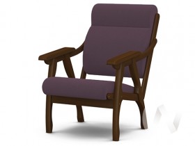 Кресло Вега-10 (орех лак/ULTRA PLUM) в Большой Ирбе - bolshaya-irba.katalogmebeli.com | фото