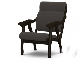 Кресло Вега-10 (венге лак/ULTRA GRAFIT) в Большой Ирбе - bolshaya-irba.katalogmebeli.com | фото