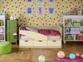 Кровать Бабочки 2,0м (Ваниль матовый) в Большой Ирбе - bolshaya-irba.katalogmebeli.com | фото