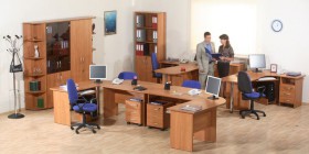 Мебель для персонала Альфа 61 Ольха в Большой Ирбе - bolshaya-irba.katalogmebeli.com | фото