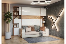 Шкаф-кровать с диваном Дина в Большой Ирбе - bolshaya-irba.katalogmebeli.com | фото